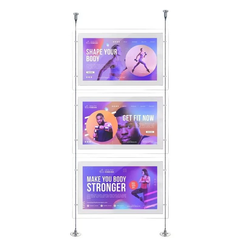 Viseći multi-screen sistem za izloge