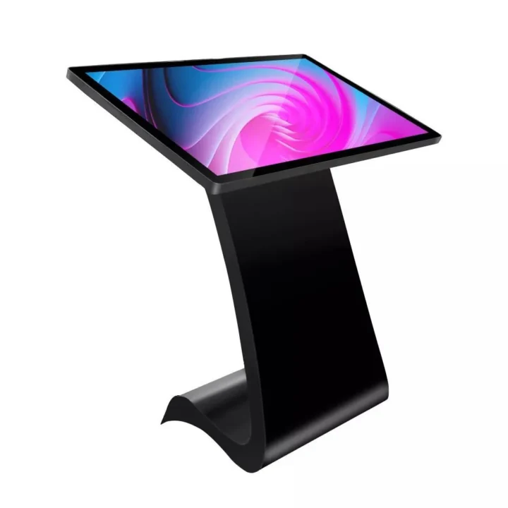 Digital signage kiosk S-forme